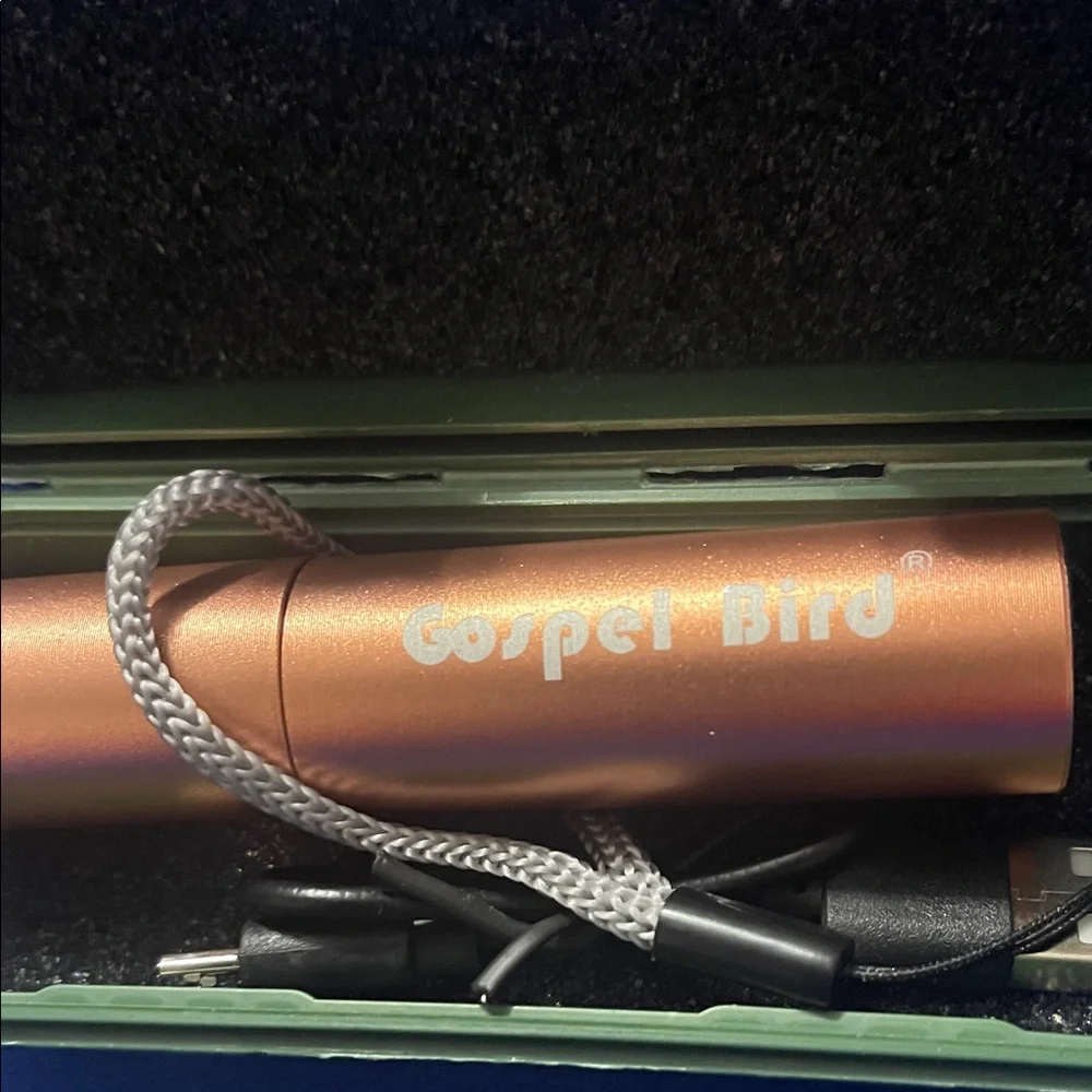 USB Charge Green Flashlight